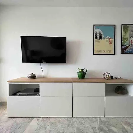 4 Pieces, Vue Mer, Piscine Et Parking Prive * לה גרנד מוט
